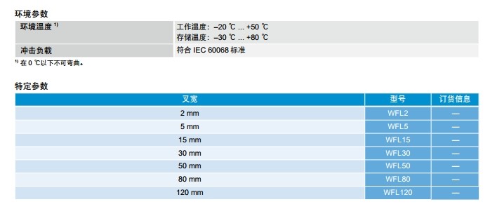 sick WFL 槽型传感器